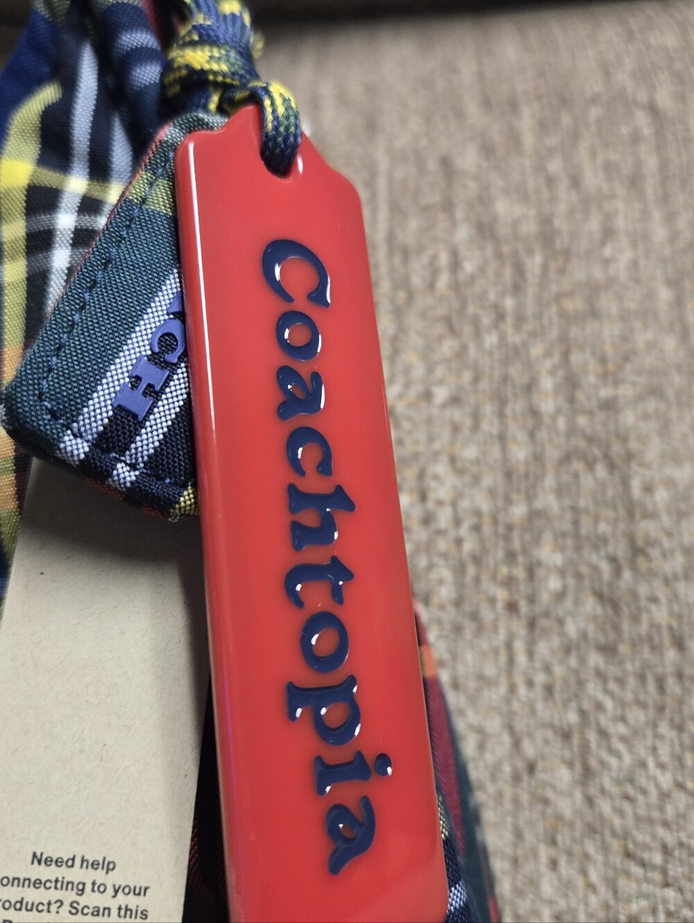 Coach-Coactopia Loop Ergo Bag With Plaid Quilting - Picture 2 of 5